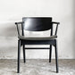 フリッツハンセン Fritz Hansen エヌゼロワン N01 ダイニングチェア アームチェア ブラック オーク無垢材 佐藤オオキ nendo 参考定価￥139,480- ■
