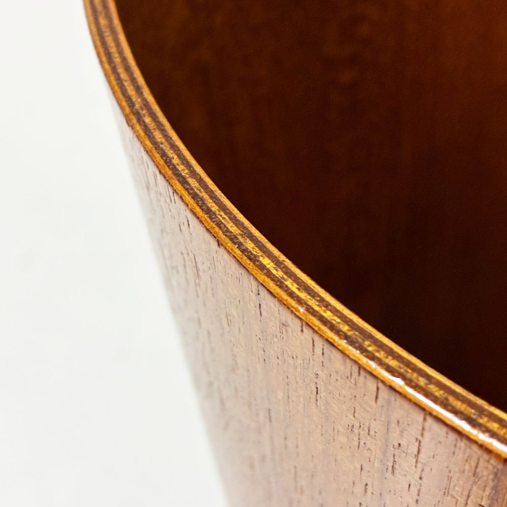 サイトーウッド SAITO WOOD チーク材 ビンテージダストボックス  ゴミ箱 S H28cm ●