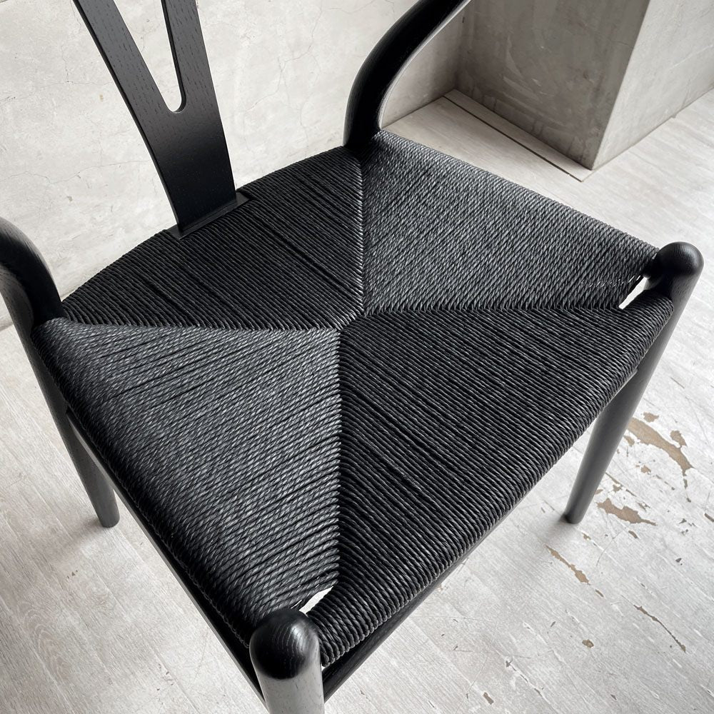 カールハンセン＆サン Carl Hansen & Son CH24 Yチェア ブラックラッカー × ブラックペーパーコード ハンス・J・ウェグナー オーク材 美品 ♪