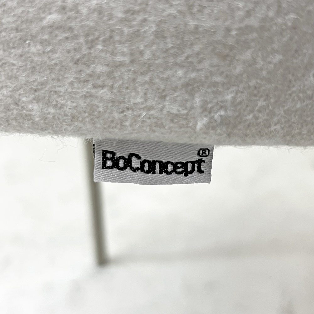 ボーコンセプト BoConcept プリンストン Princeton ダイニングチェア ベージュ ファブリック メタル脚 マットアッシュグレーラッカー仕上げ B ●