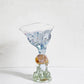 河内 あさこ KAWACHI Asako CAT COMPOTE コンポート皿 ガラス 金彩 オブジェ 現代作家 ■