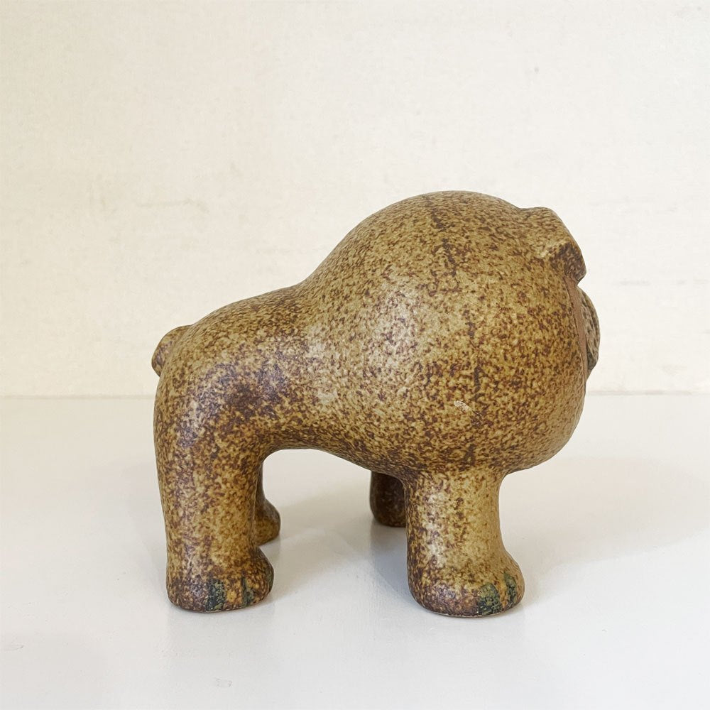 グスタフスベリ GUSTAVSBERG ケンネル Kennel ブルドッグ Bulldog Midi ミディ H14cm 陶製フィギュリン リサ・ラーソン スウェーデン 北欧ビンテージ ◎