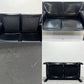 カッシーナ Cassina 414 CAB ラウンジアームチェア 2シーター キャブチェア 本革 ブラックレザー マリオ・ベリー モダン ●