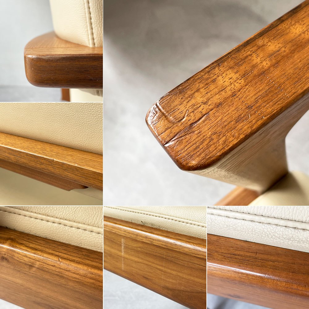 富士ファニチア FUJI FURNITURE コティ Koti 背付2人掛けベンチ W140cm ウォールナット材 レザー 北欧デザイン 参考価格￥180.400- ★