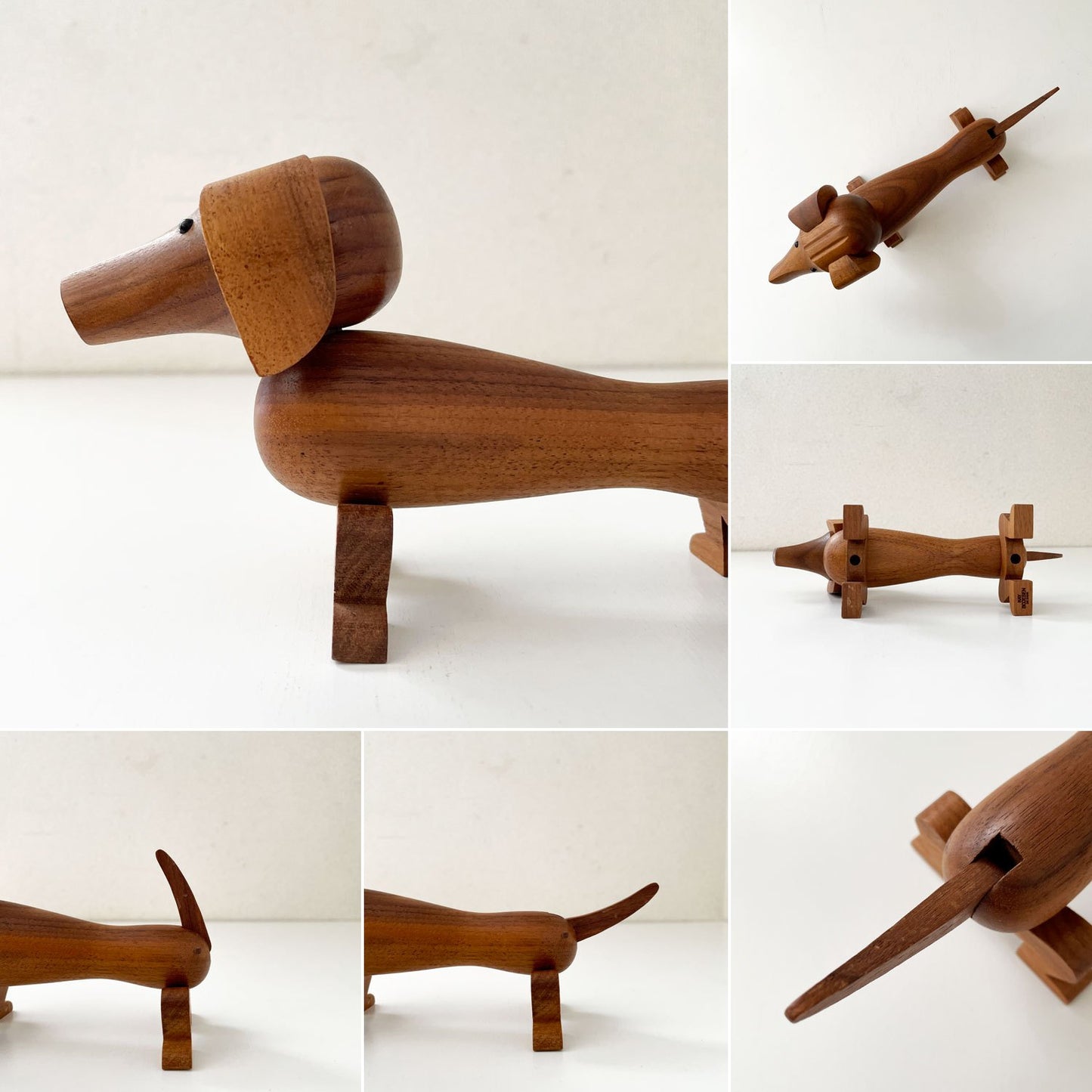 カイボイスン KAY BOJESEN DENMARK ドッグ Dog ダックスフント 木製オブジェ W10.5cm ウォールナット材 カイ・ボイスン デンマーク 北欧雑貨 定価￥19,800- ◎