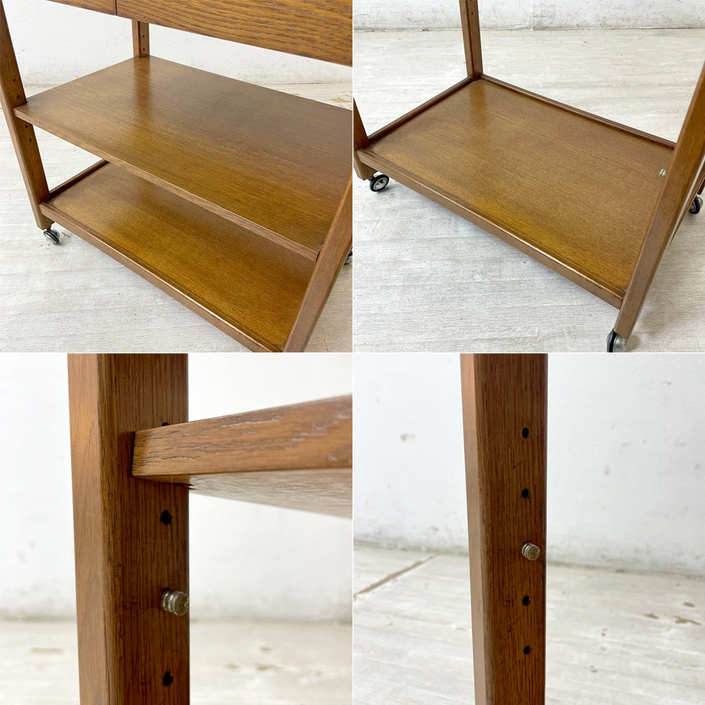 メーベルトーコー MOBEL TOKO ライム LIME スタンドワゴン キッチンワゴン ワゴンテーブル サイドテーブル オーク材 伸長式 キャスター 旭川家具 ●