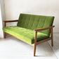 カリモク60 karimoku60 Kチェア 2シーター 2人掛け ソファ モケットグリーン レトロモダン ジャパニーズミッドセンチュリー 定価￥100,760- ★