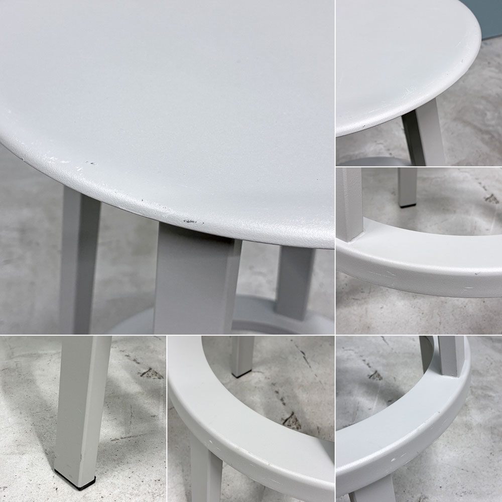 ヘイ HAY リボルバー バースツール ロー REVOLVER BAR STOOL LOW H65cm スカイグレー 回転式座面 レオン・ランズメイヤー デンマーク A ◎