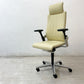 ウィルクハーン Wilkhahn オン チェア ON Chair ハイバック アームチェア 総本革 ヘッドレスト付 オフィスチェア ●