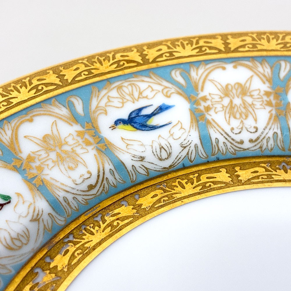 アビランド HAVILAND ベンガリス Bengalis ヴィクトリアンスワロー 19cm プレート リモージュ LIMOGES 三越特別製造版 A ◎