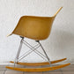 ハーマンミラー Herman Miller アームシェルチェア 2nd FRP ロッカーベース オークルライト イームズ ミッドセンチュリー ◇