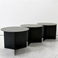 ヘイ HAY スリットテーブル SLIT TABLE XL サイドテーブル ローテーブル ラウンド Φ45cm スチール ブラック 北欧 デンマーク モダン B ●