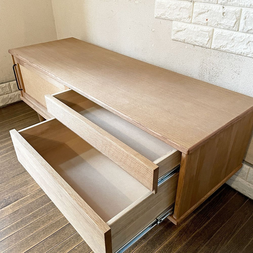 モモナチュラル MOMO Natural ベント VENT SIDE BOARD 120 ME サイドボード AVボード オーク材 W120cm ◎