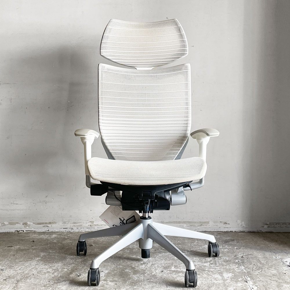 オカムラ okamura バロンチェア Baron Chair エクストラローバック オフィスチェア デスクチェア 可動ヘッドレスト アジャストアーム ジョルジェット・ジウジアーロ 2021年製 ■