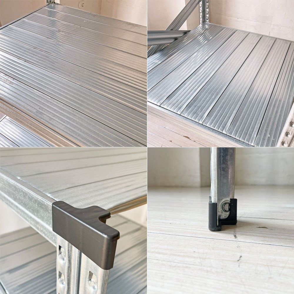 メタルシステム METALSISTEM スーパー123シリーズ SUPER123 スチールシェルフ STEEL SHELF 4段 W67.7xD70xH157.6cm イタリア製 ★