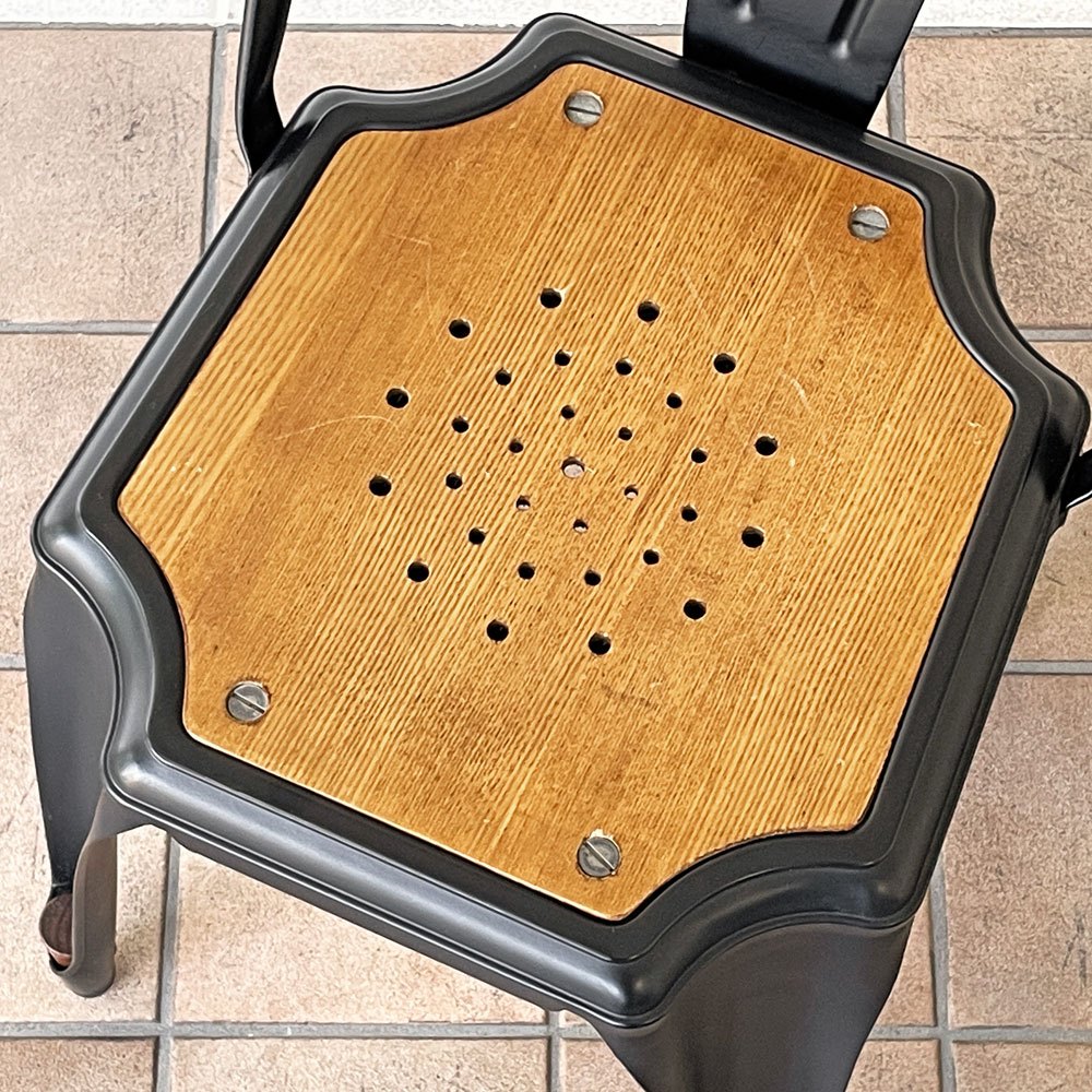 ノーザンオハイオインダストリアル Northern Ohio Industrial マルチプルズチェア Multipls Chair ダイニングチェア スタッキング ブラックスチール インダストリアルデザイン B ◇