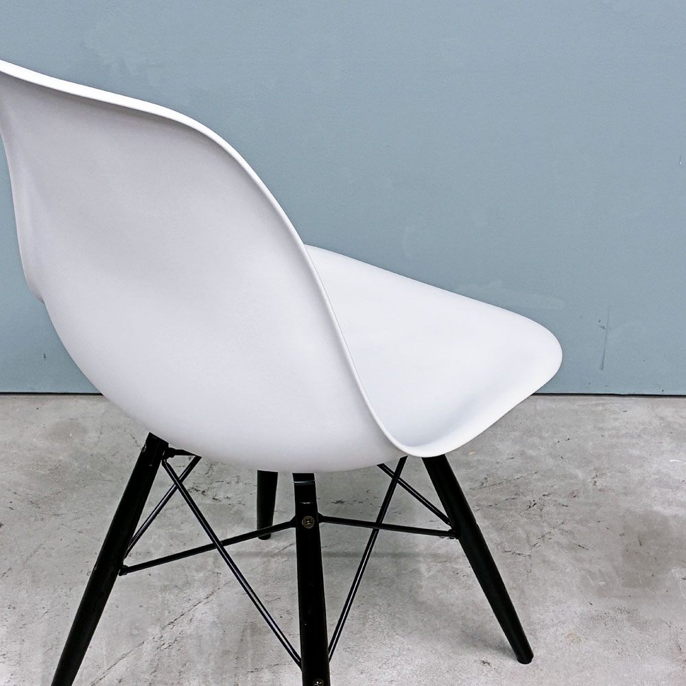 ハーマンミラー HermanMiller サイドシェルチェア ドゥエルレッグ ブラック×エボニー ポリプロピレン製 イームズ ミッドセンチュリー ◎
