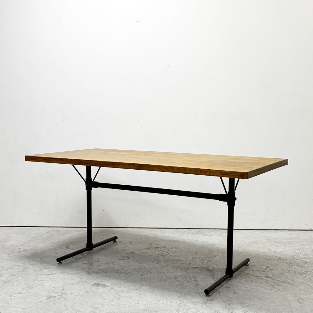 クラッシュゲート CRASH GATE ノットアンティークス Knot antiques サング SANG LDテーブル W140cm オーク材 アジャスター付 インダストリアルデザイン ●