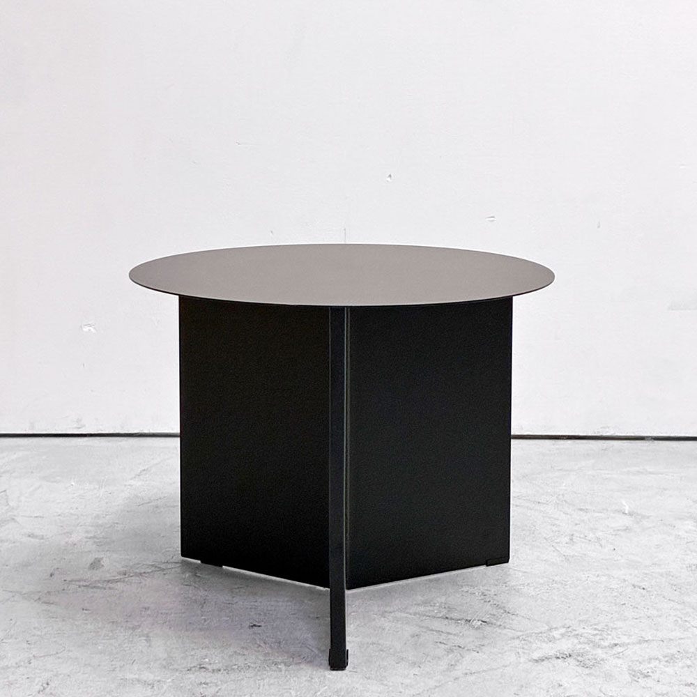 ヘイ HAY スリットテーブル SLIT TABLE XL サイドテーブル ローテーブル ラウンド Φ45cm スチール ブラック 北欧 デンマーク モダン C ●