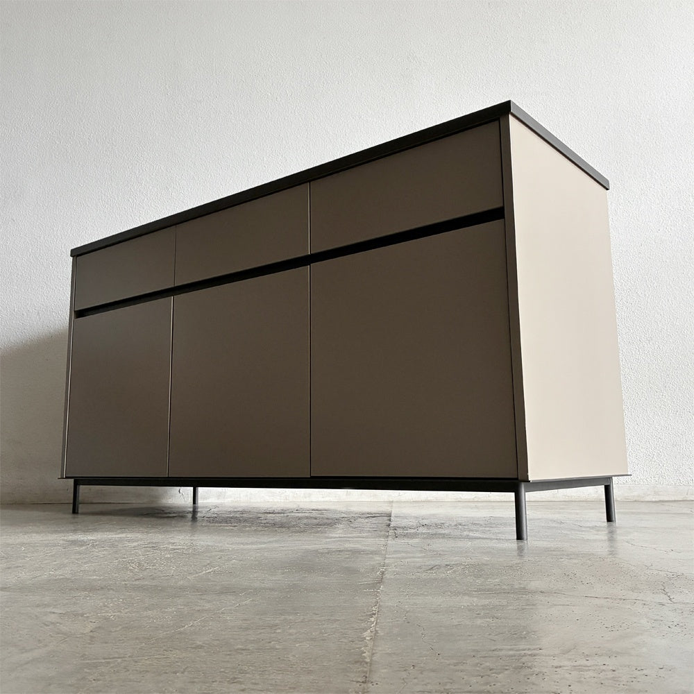 unknown アーバンモダン Urban Modern 特注 ワイドキャビネット W149cm サイドボード 収納家具 リビングボード カウンター 作業台 ホテルライク モダンファニチャー オーダー家具 〓