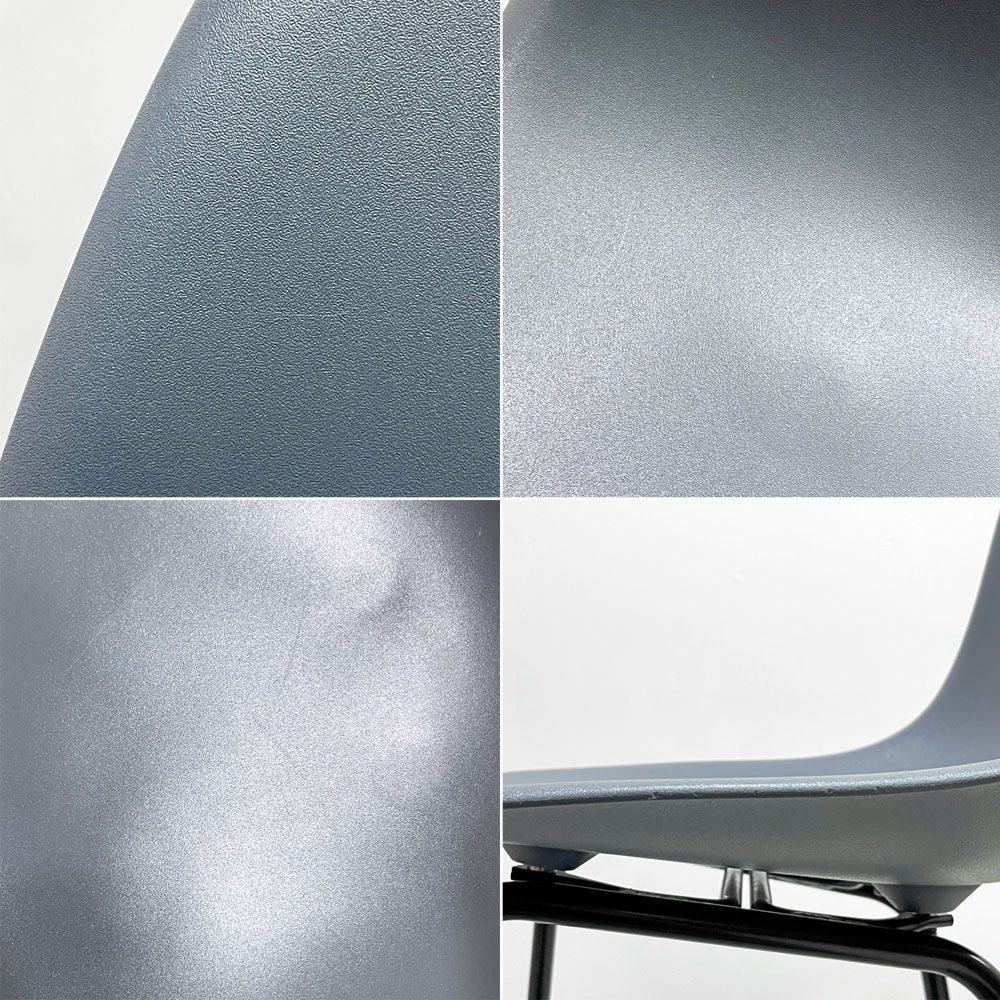 ハーマンミラー Herman Miller イームズプラスチックシェルスツール バーハイトスツール H115.5cm ポリプロピレン製 チャコール 廃番カラー ミッドセンチュリー A ●