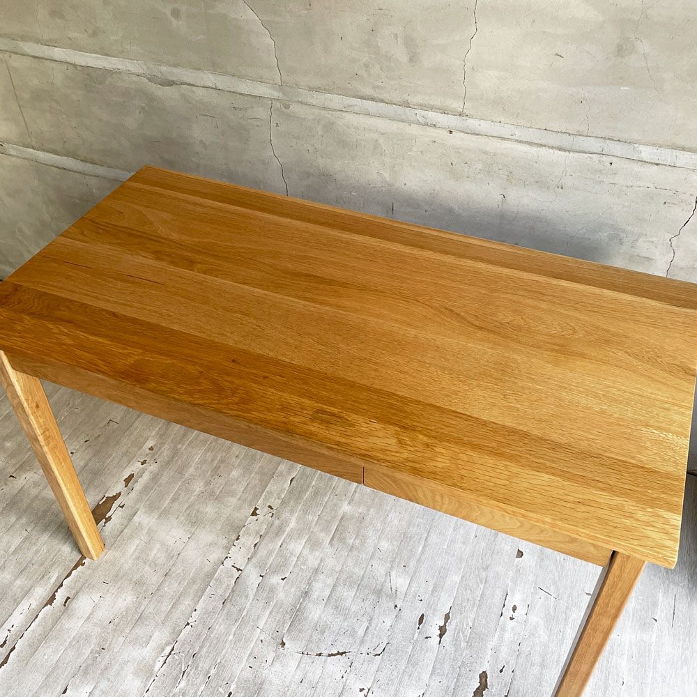 無印良品 MUJI オーク無垢材 パーソナルデスク 2ドロワー 引出し付き ワークテーブル ナチュラル ♪