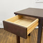 無印良品 MUJI バーチ材 サイドテーブル ナイトテーブル 抽斗一杯 ダークブラウン 廃番 ◎