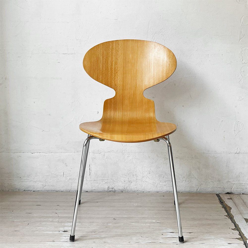 フリッツハンセン Fritz Hansen アントチェア 4本脚 ナチュラルビーチ ラッカー アルネ・ヤコブセン 北欧家具 ★