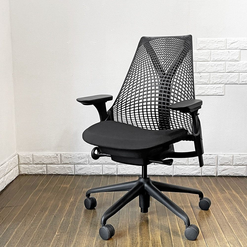 ハーマンミラー HermanMiller セイルチェア SAYL Chair サスペンションミドルバック アジャスタブルアーム 2023年製 イヴ・ベアール ◎