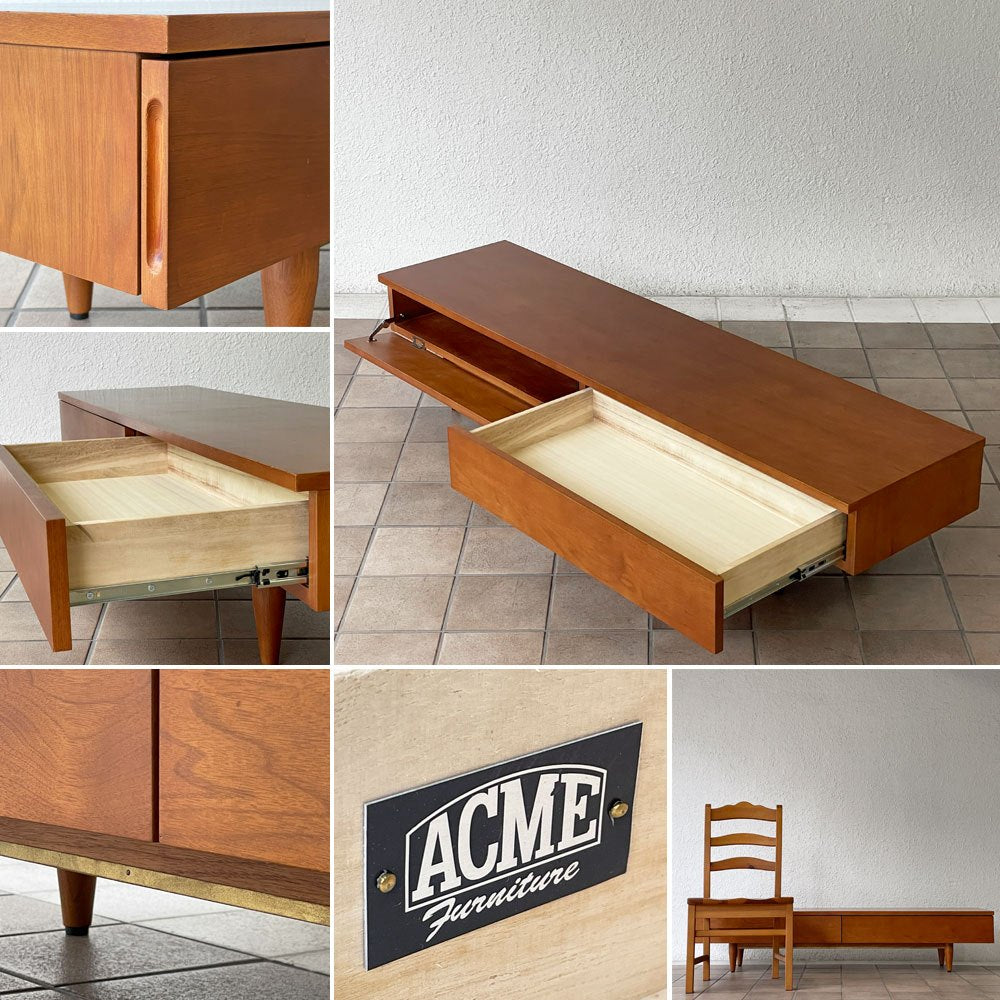 アクメファニチャー ACME Furniture トラッセル TRESTLES TV BOARD LOW テレビボード ロー H32cm AVボード USビンテージスタイル 定価84,700円 ◇