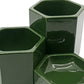 ヴィトラ Vitra ヘキサゴナルコンテナ Hexagonal Containers 3set 小物入れ 収納 ダークグリーン ジャスパー・モリソン ●