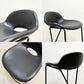 ザ・コンランショップ THE CONRAN SHOP クロスレッグ CROSS LEG ハイスツール 本革 レザー ブラック マグナス・ロング イギリス 参考定価￥187,000- B ●