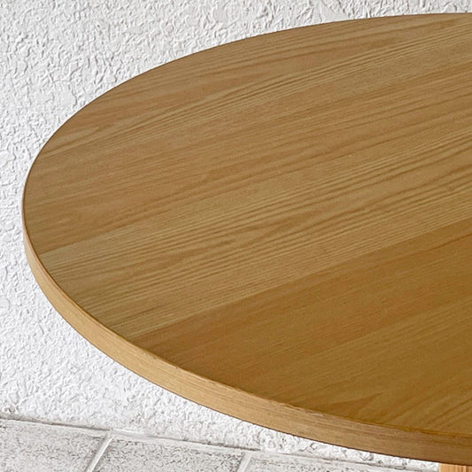 カンディハウス CONDE HOUSE コタン KOTAN ラウンド ダイニングテーブル タモ材 φ90cm 深澤直人 ◇