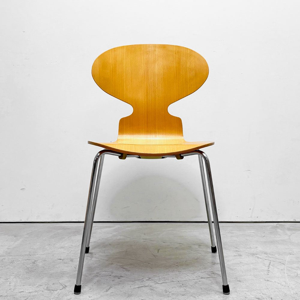 フリッツハンセン Fritz Hansen 3101 アリンコチェア アントチェア 4本脚 ナチュラルビーチ ラッカー仕上げ フェルトグライズ アルネ・ヤコブセン D ●