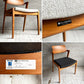 冨士ファニチア FUJI FURNITURE コティ Koti アームレスチェア ウォールナット材 カバーリング ファブリック ハーフアーム 北欧スタイル D04520N 定価￥117,700～ B ♪