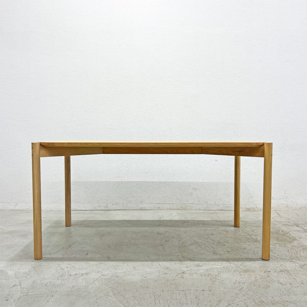 カリモクニュースタンダード Karimoku キャストール ダイニングテーブル CASTOR TABLE 150 国産ナラ材 ピュアオークカラー 定価145,200円 〓