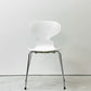 フリッツハンセン Fritz Hansen アントチェア アリンコチェア 4本脚 カラードアッシュ ホワイト アルネ・ヤコブセン デンマーク 北欧家具 ●