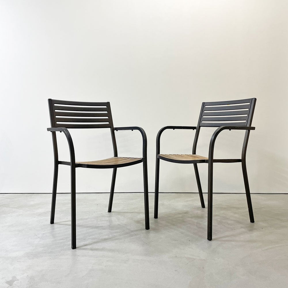エミュー emu セーニョチェア SEGNOCHAIR ガーデンチェア アーム スタッキング イタリア ニ脚セット B ●