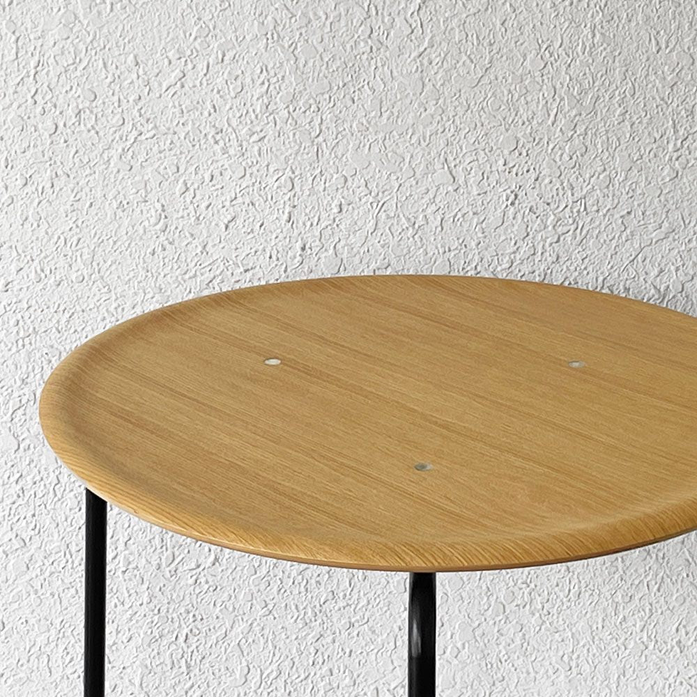 エンゲルブレヒト Engelbrechts ケヴィ KEVI 2010 ダイニングテーブル オーク材 プライウッド カフェテーブル 70cm 3本脚 ヨルゲン・ラスムッセン デンマーク 未使用品 ◇