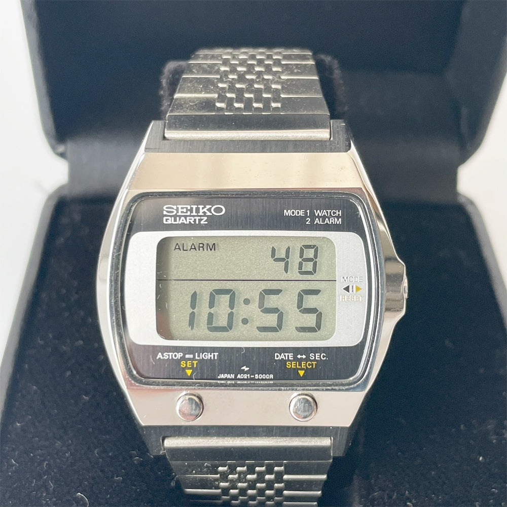 セイコー SEIKO デジタルウォッチ デジタルクォーツ A021-5000 1978年製 オールドデジタル 電池交換済 ★