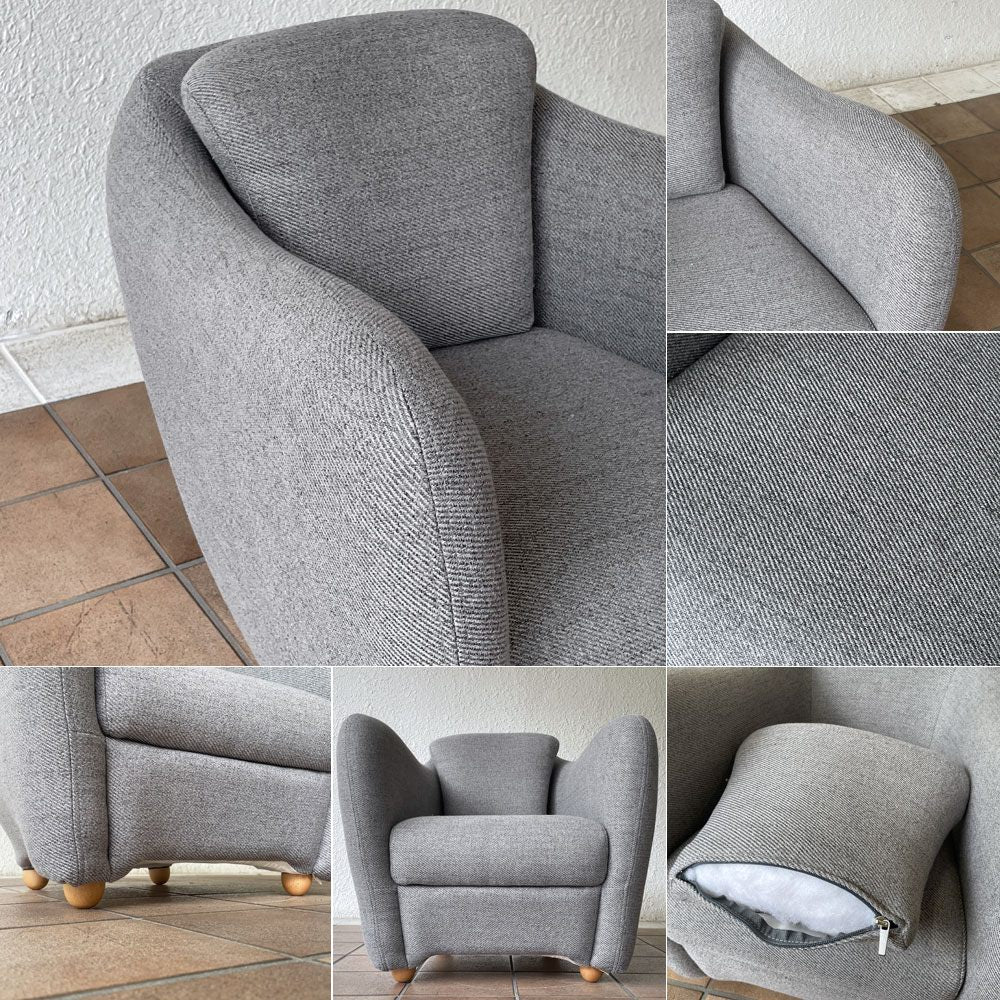 イデー IDEE ミニミラーアームチェア MINI MILLER ARM CHAIR パーソナルチェア シングルソファ ファブリック 定価\54,900- ◇