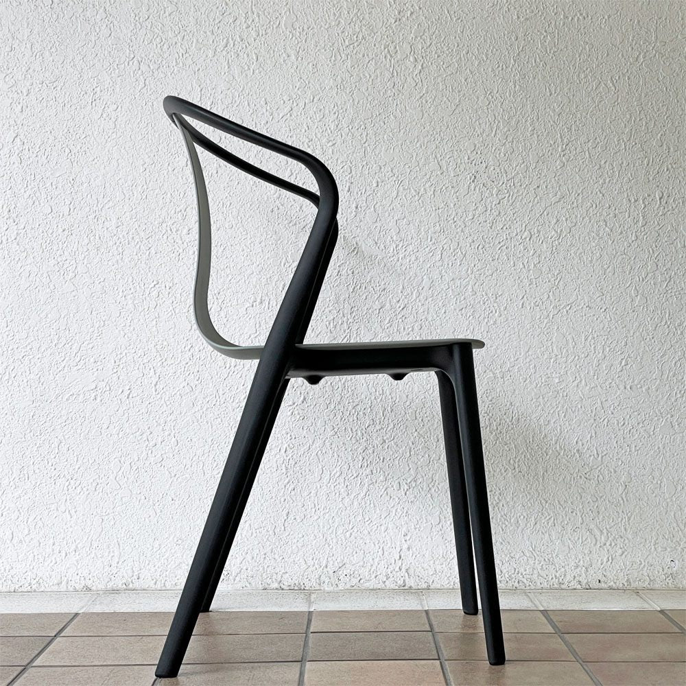 ヴィトラ Vitra ベルヴィルチェア Belleville Chair アームチェア ダイニングチェア スタッキングチェア モスグレー ロナン & エルワン・ブルレック A ◇