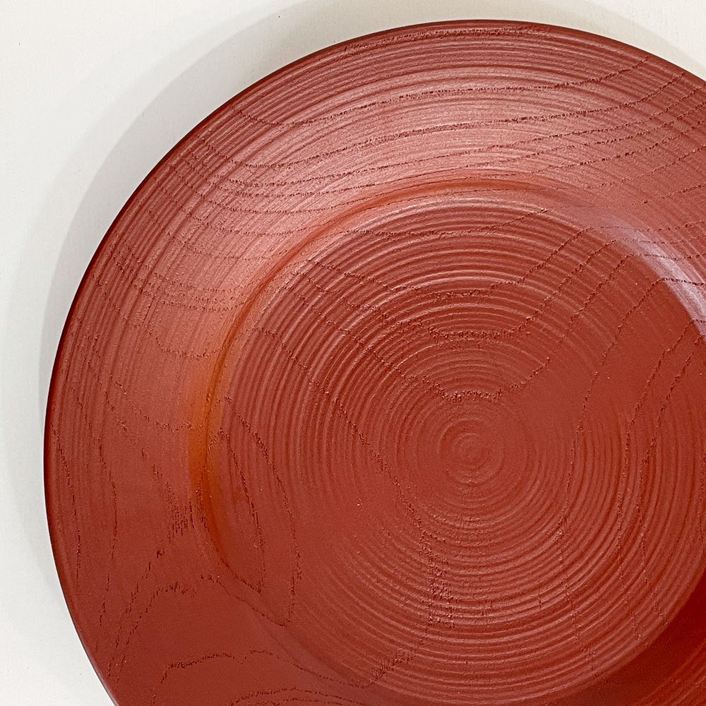 赤木明登 Akito Akagi パスタ皿 赤 nurimono 約21cm 漆器 輪島塗 現代作家 B ◎