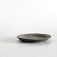 吉田次朗 オーバルプレート 楕円皿 リムプレート ホワイトグレー Sサイズ Φ12.5cm 陶器 現代作家 ■