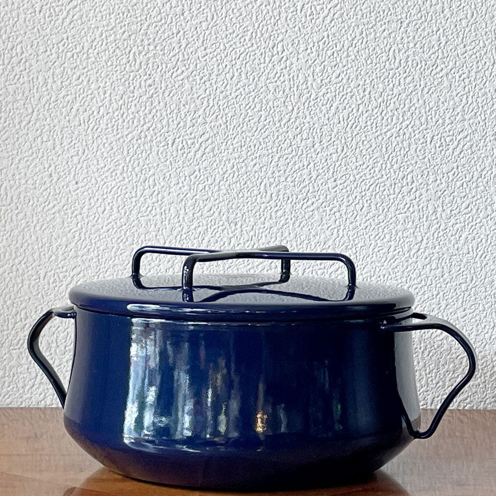 ダンスク DANSK コベンスタイル 両手鍋 ホーロー キャセロール W26cm イェンス・クイストゴー ミッドナイトブルー 北欧 ◇
