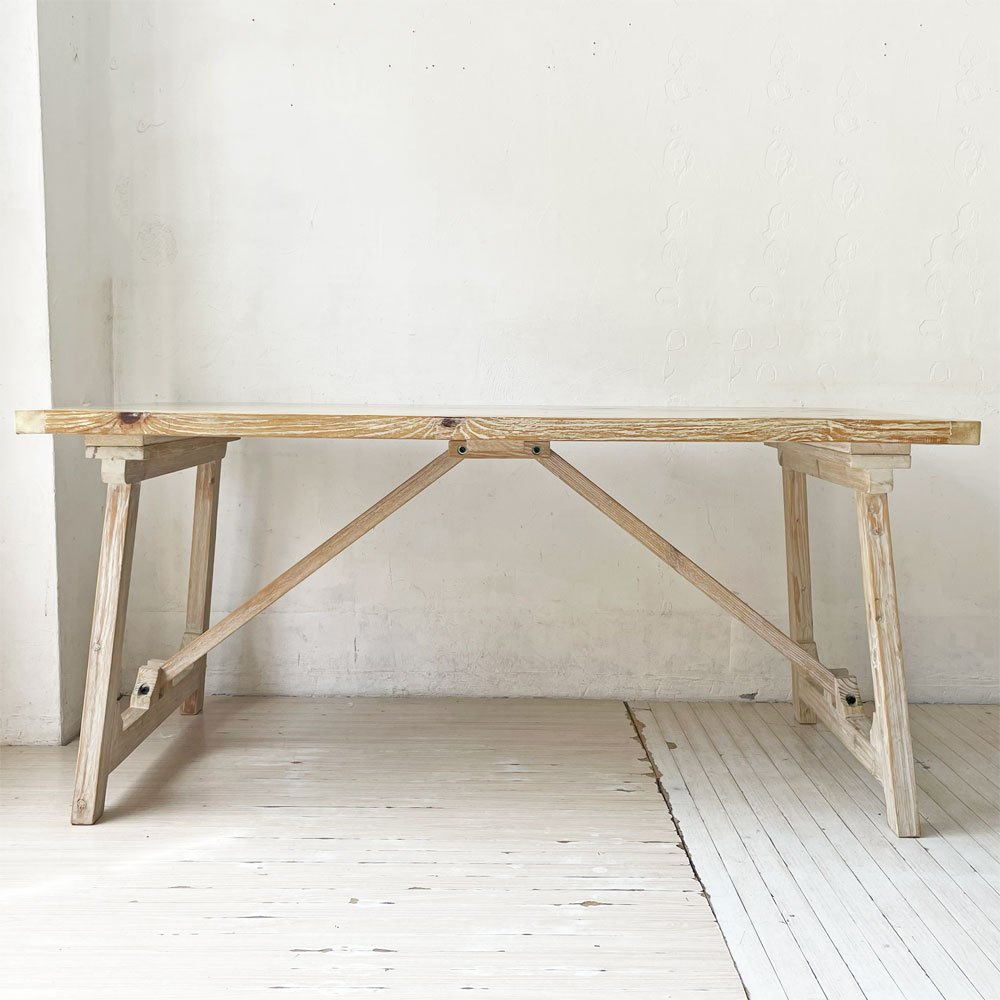 ノラ nora. エラ ella ダイニングテーブル パイン古材 W160cm 関家具 シャビーシック カントリースタイル ★