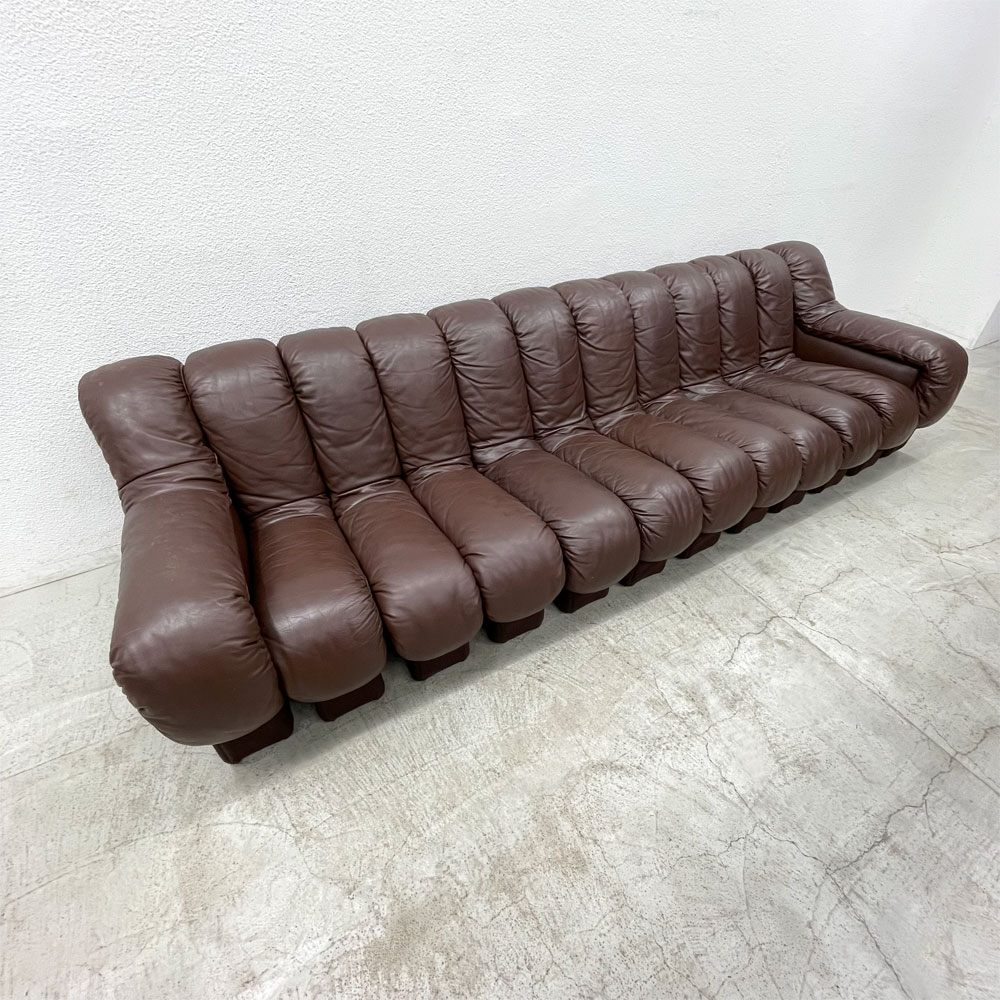 デセデ de Sede DS-600 スネークソファ Snake Sofa 12ピース 本革 レザー スイス ビンテージ モビリア mobilia IDC大塚 取扱 スペースエイジ ミッドセンチュリー 〓