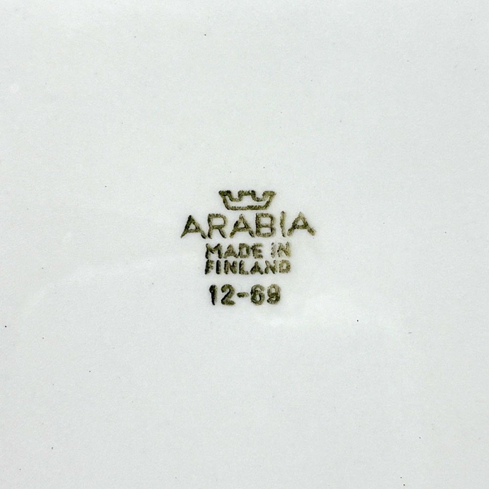 アラビア ARABIA ヴェーラ Veera プレート 23.5cm エステリ・トムラ 1970s フィンランド 北欧ビンテージ ●
