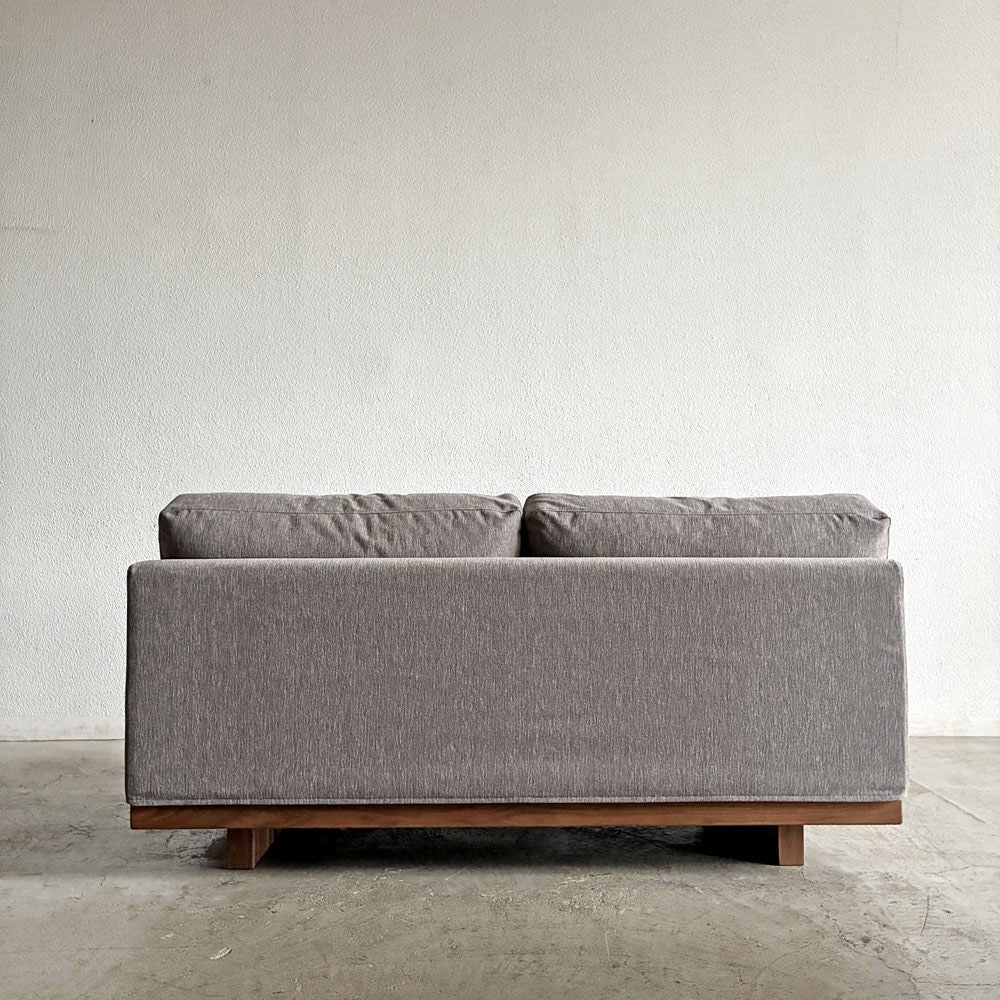 マスターウォール MASTERWAL デニッシュ DANISH SOFA 2シーターソファ 2人掛け W140cm ウォールナット無垢材 ファブリック 新品替えカバー付 合計定価￥484,000- 〓