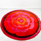 デッソ DESSO ビンテージラグマット Round flower ラウンド  Φ250 バラ フラワー 60～70'S ポップ フランス ●
